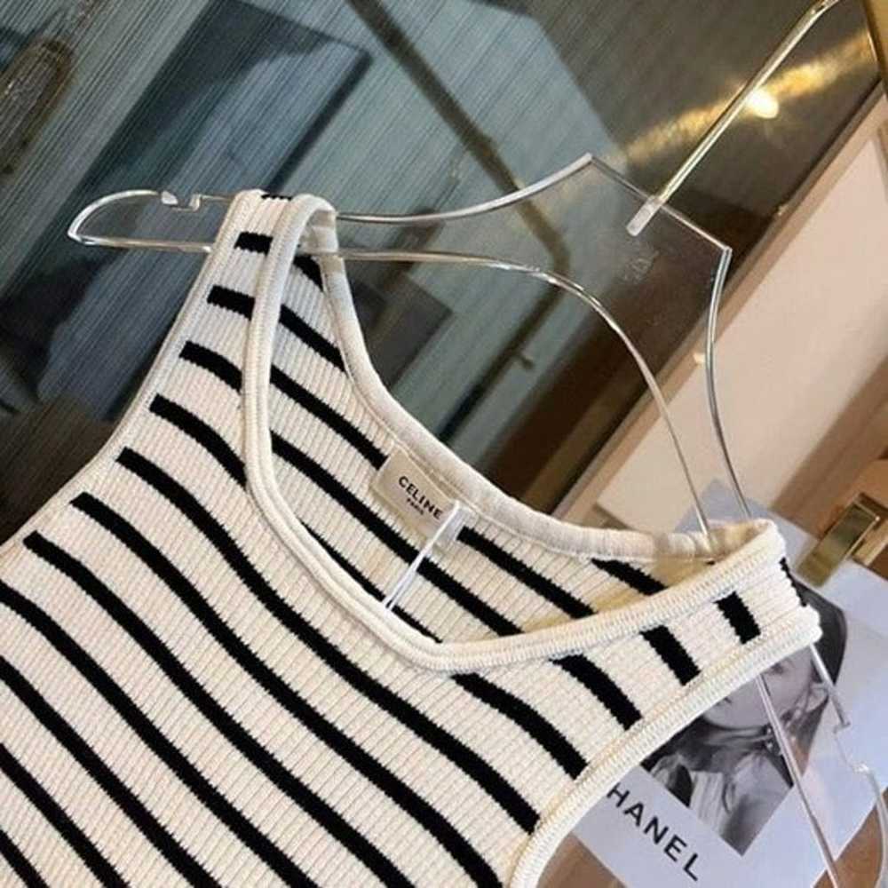 Celine Striped Sports Bra Top size M - image 4