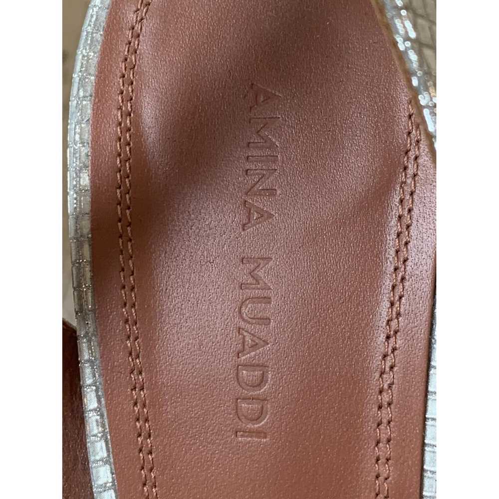 Amina Muaddi Holli leather sandals - image 6