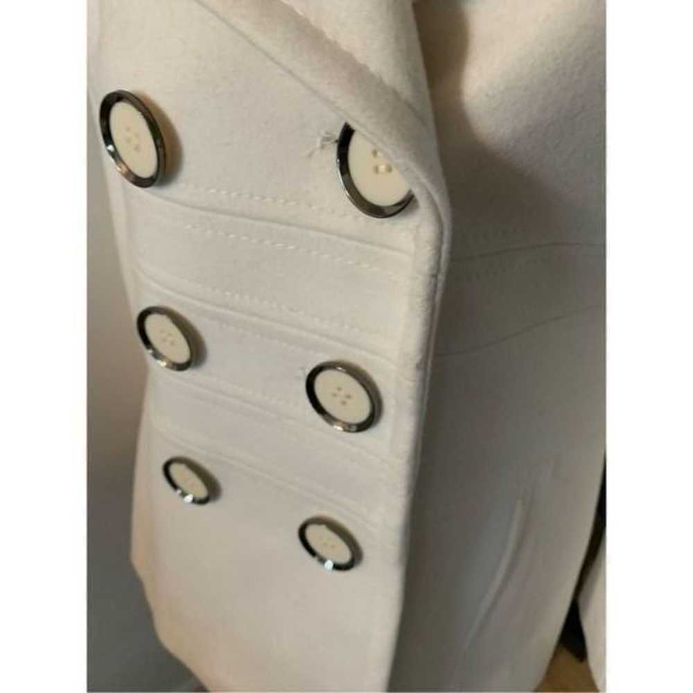 White pea coat size small - image 3