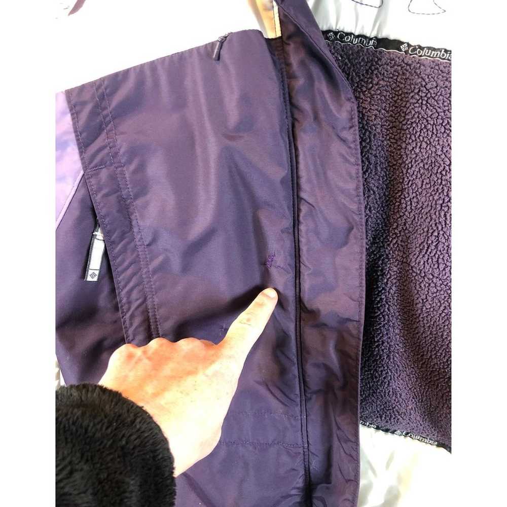 Columbia ladies ski jacket in purple and white  s… - image 12