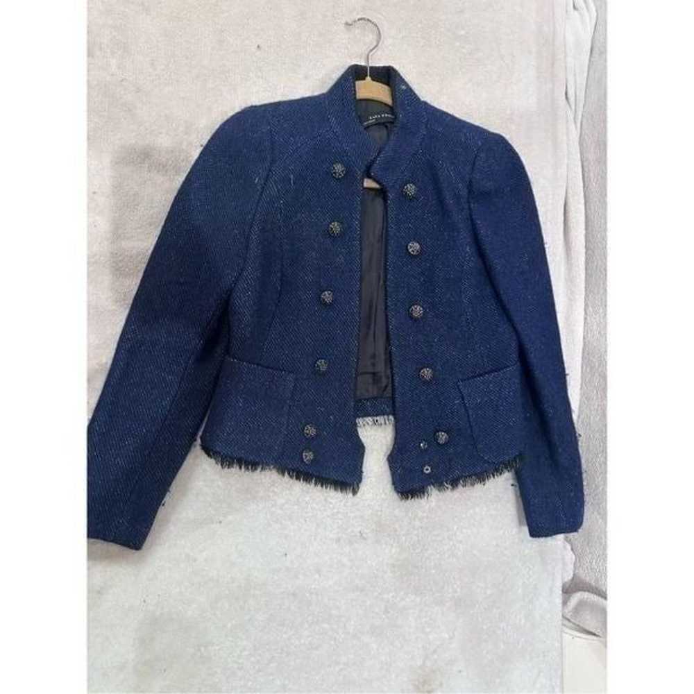 Zara woman blue jacket size M - image 1
