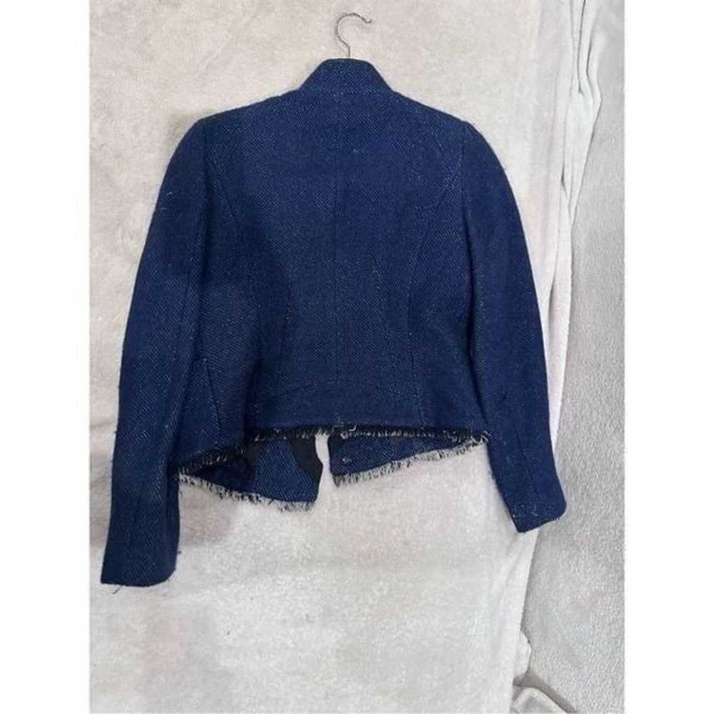 Zara woman blue jacket size M - image 4