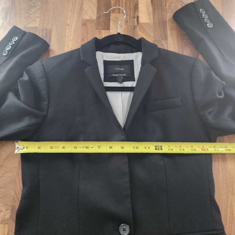 J. Crew Regent Wool Black Classic Blazer Size 2 - image 10