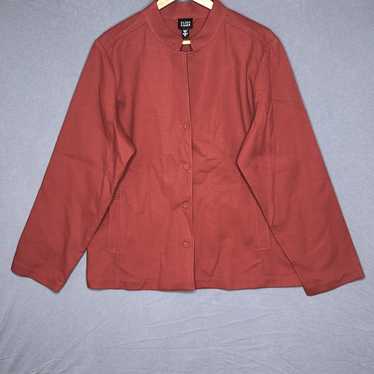 Eileen Fisher Mandarin Collar Asian cotton/spanx … - image 1