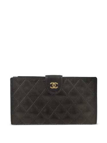 CHANEL Pre-Owned 1992 diamond-stitching CC wallet… - image 1
