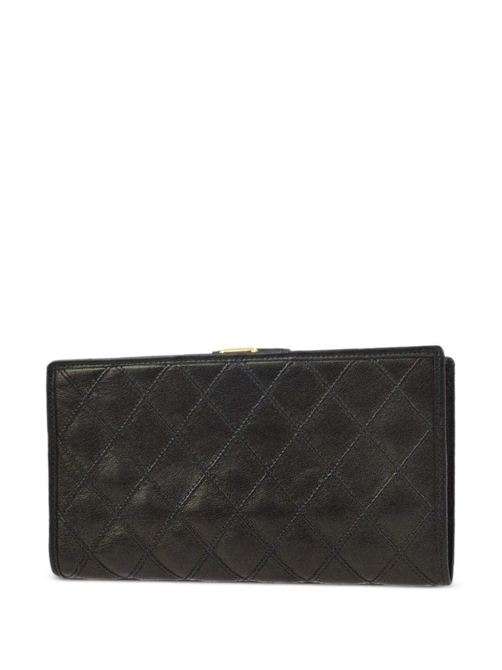 CHANEL Pre-Owned 1992 diamond-stitching CC wallet… - image 2