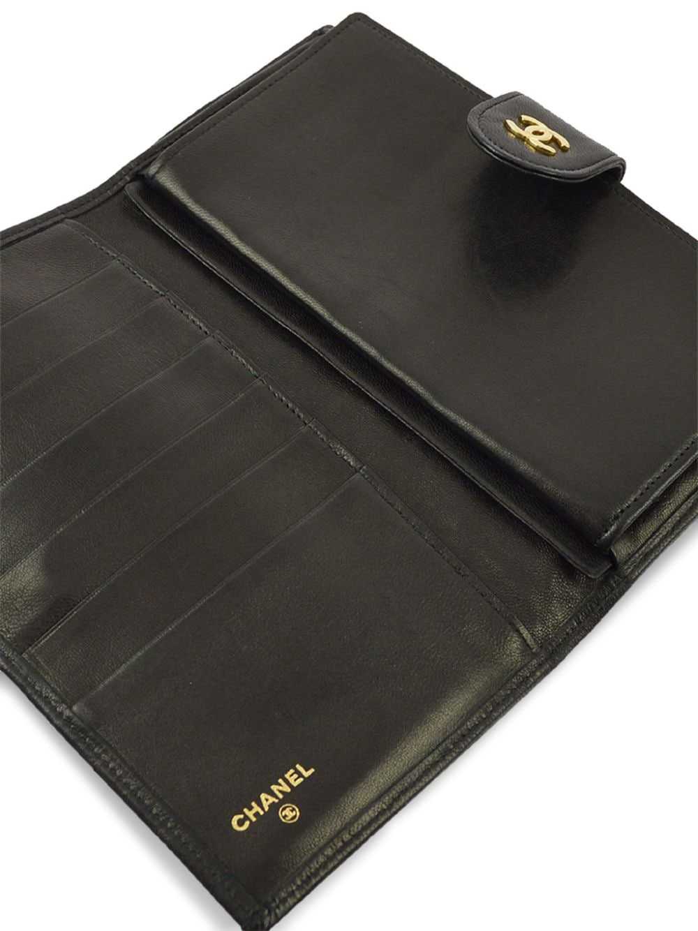 CHANEL Pre-Owned 1992 diamond-stitching CC wallet… - image 4