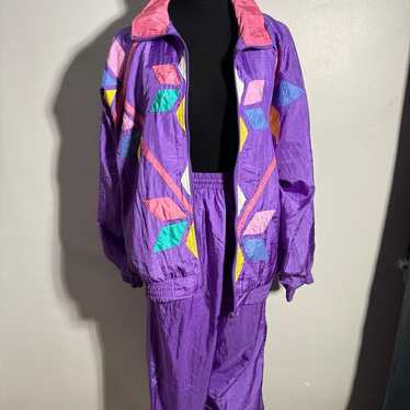 Vintage 80s 90s  Lavon Cheerful Corp wind breaker… - image 1