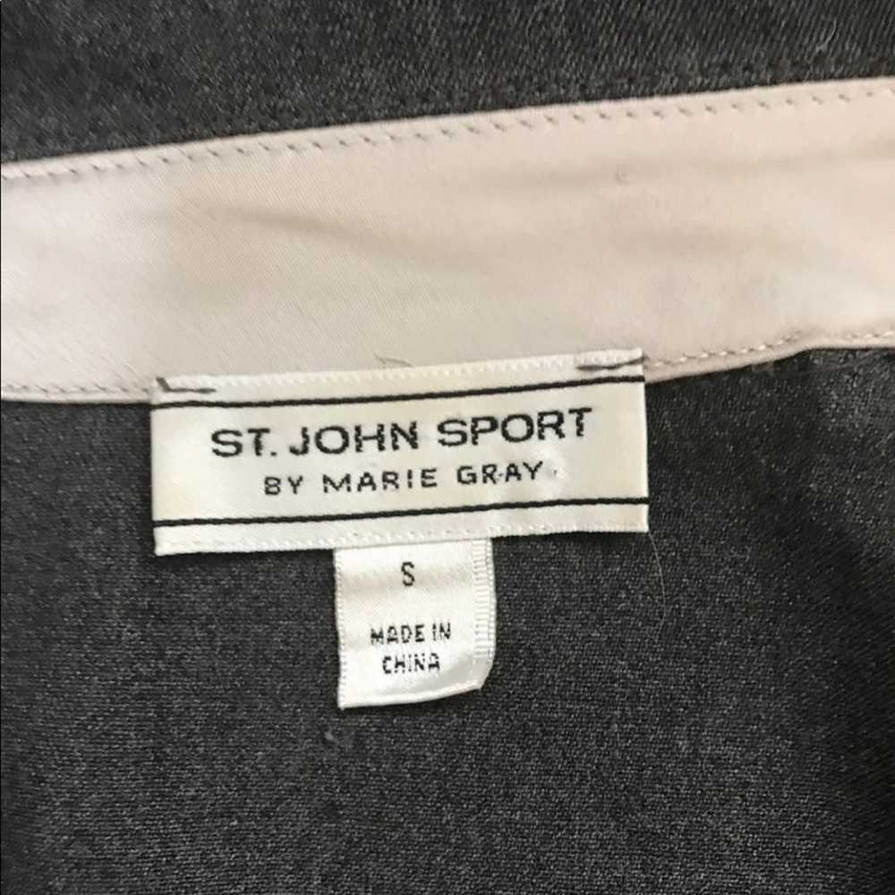 St. John Sport by Marie Gray Jacket Gray with Sil… - image 3
