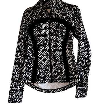Lululemon black and white Define zip up jacket