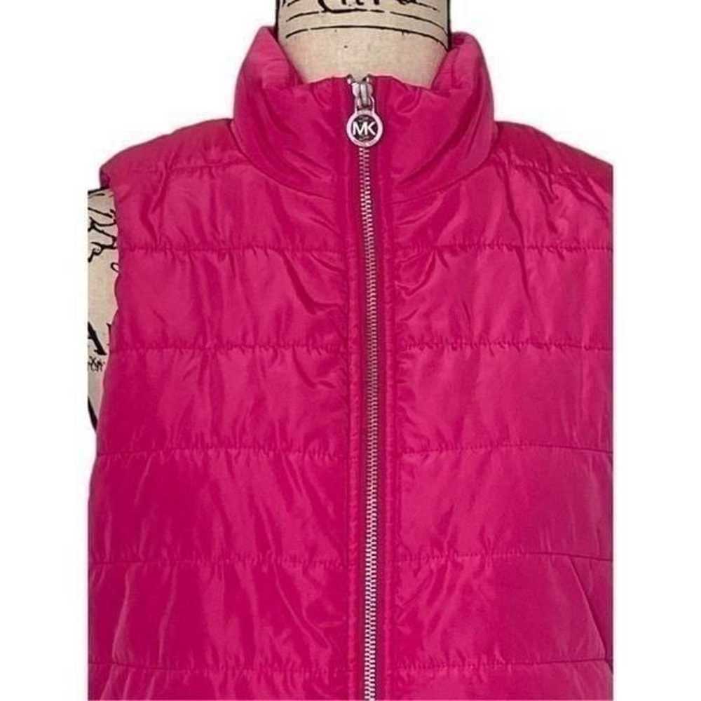 Michael Kors Women's Pink Puffer Quilted Sleevele… - image 2