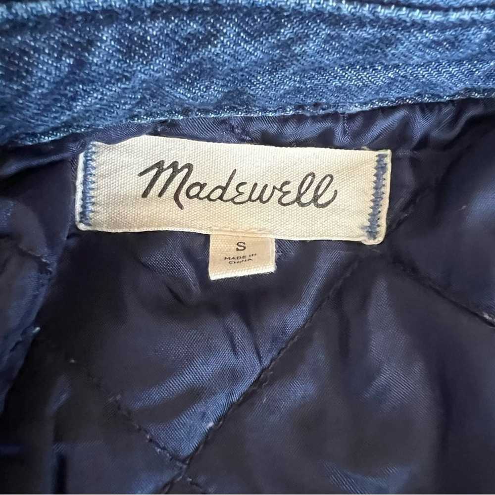 Madewell Women’s Quilted Lined Denim Collared Blu… - image 5