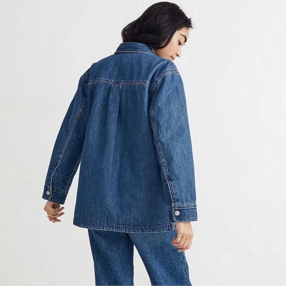 Madewell Women’s Quilted Lined Denim Collared Blu… - image 6