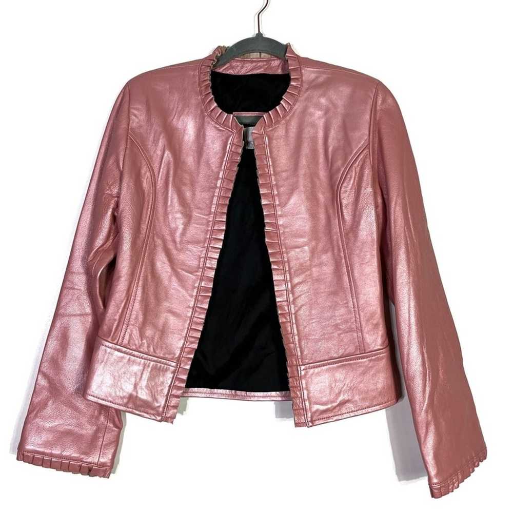 VTG Arella Leather and Sportswear Pink Coral Leat… - image 1