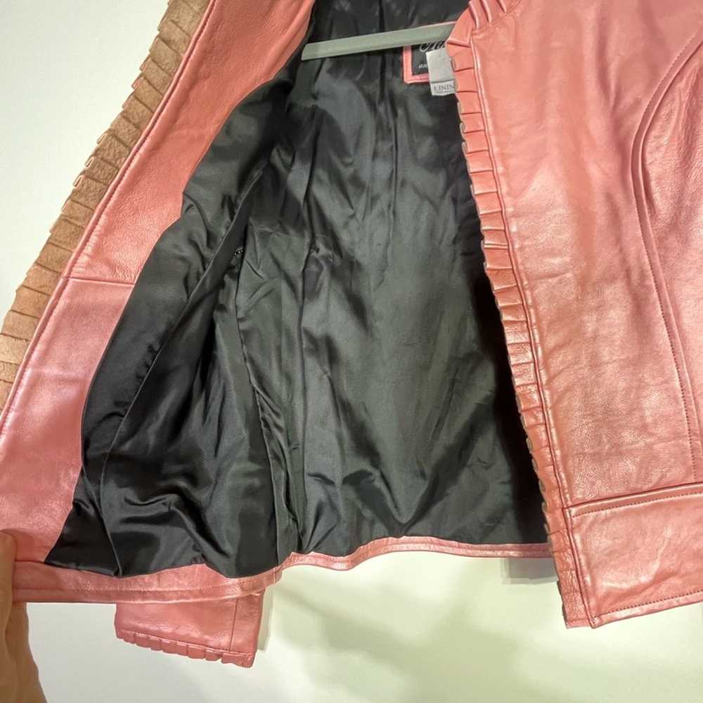 VTG Arella Leather and Sportswear Pink Coral Leat… - image 4