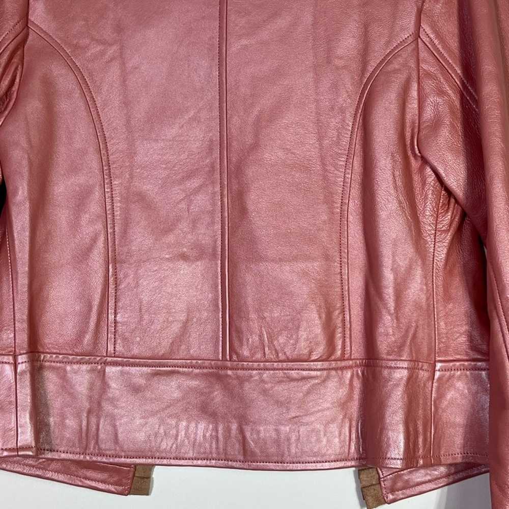 VTG Arella Leather and Sportswear Pink Coral Leat… - image 5