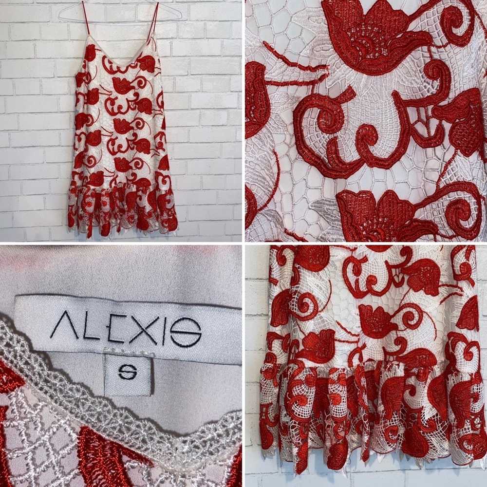 Alexis Alexis “Clement” $495 Sleeveless Lace Red … - image 2