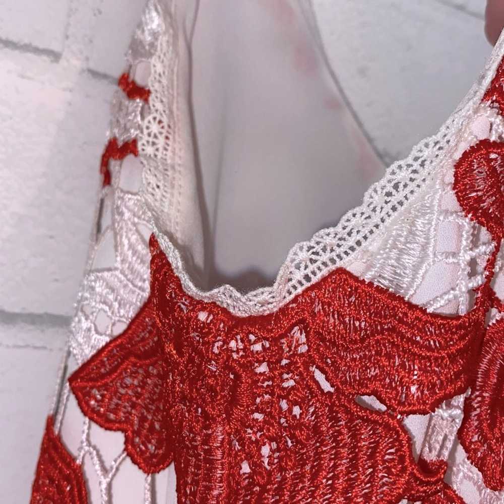 Alexis Alexis “Clement” $495 Sleeveless Lace Red … - image 7