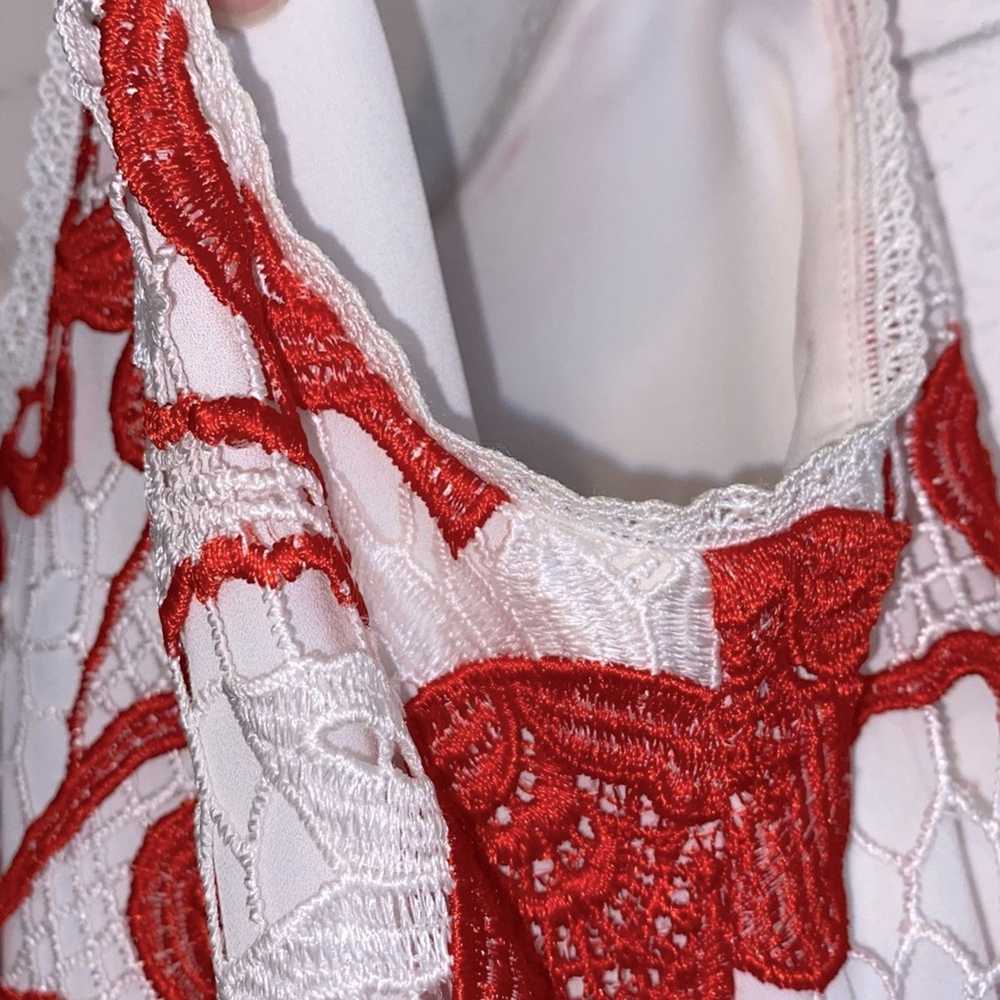 Alexis Alexis “Clement” $495 Sleeveless Lace Red … - image 9