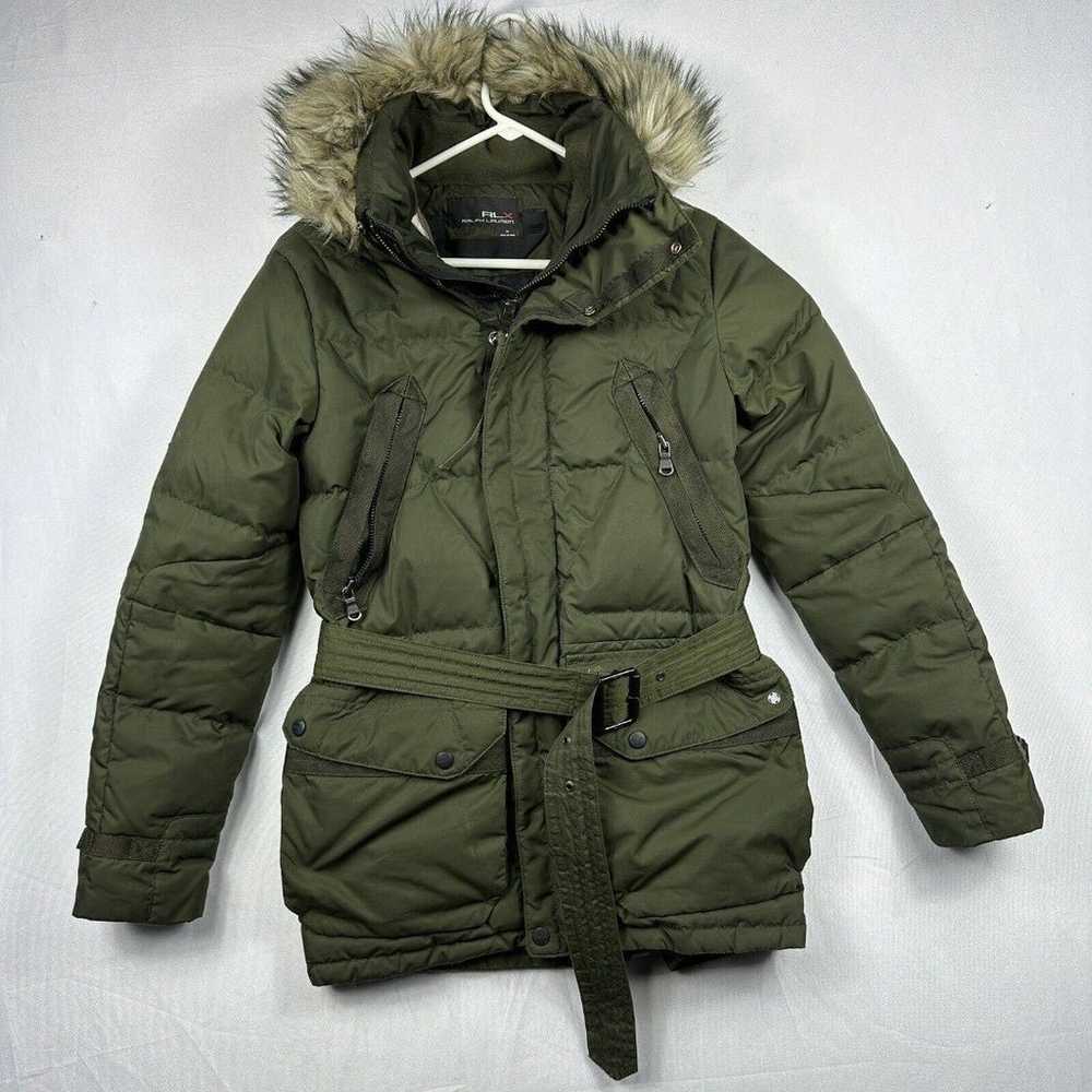 Ralph Lauren RLX Womens Puffer Down Coat Green Be… - image 6