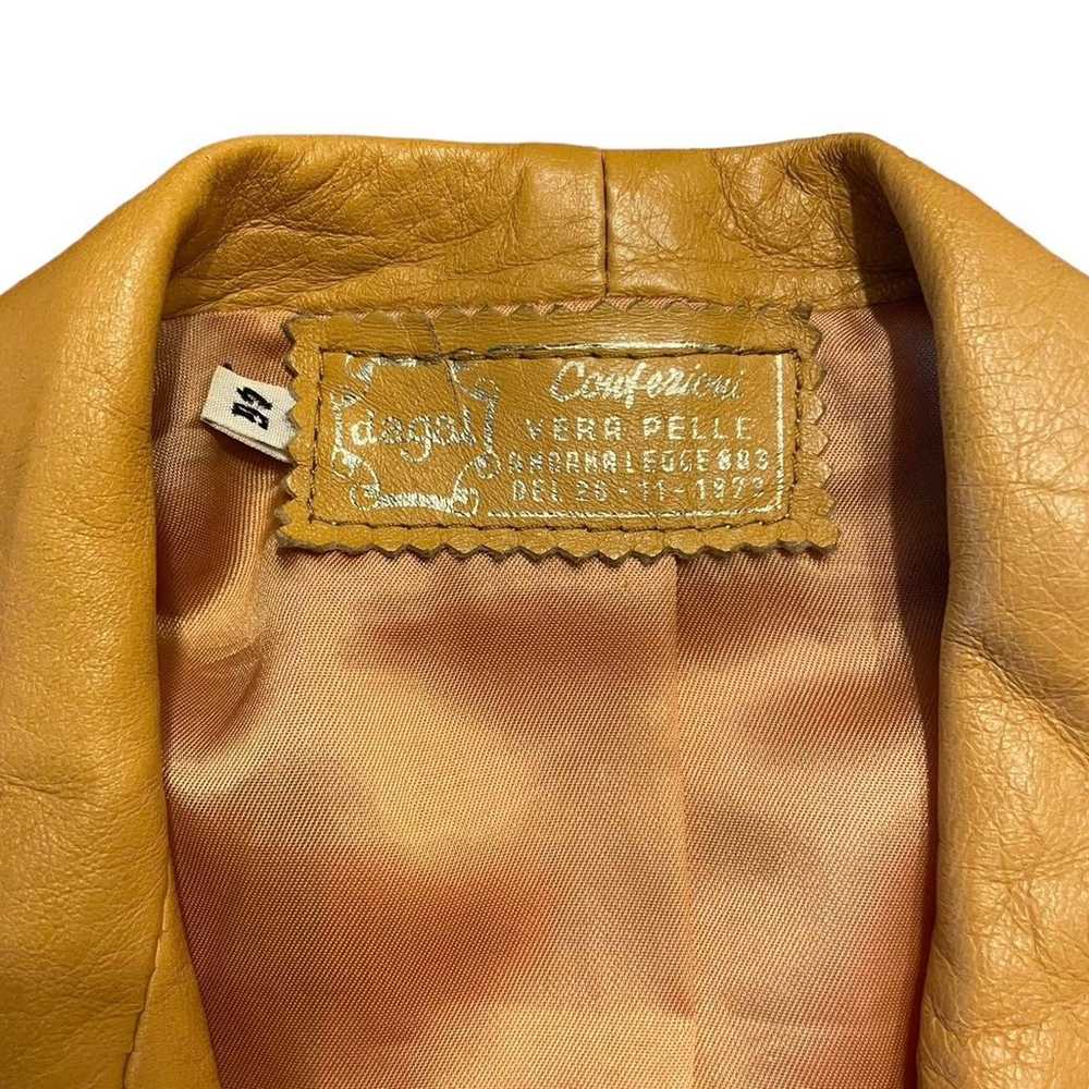 Vintage 70s Italian leather Conferzioni Vera Pell… - image 8