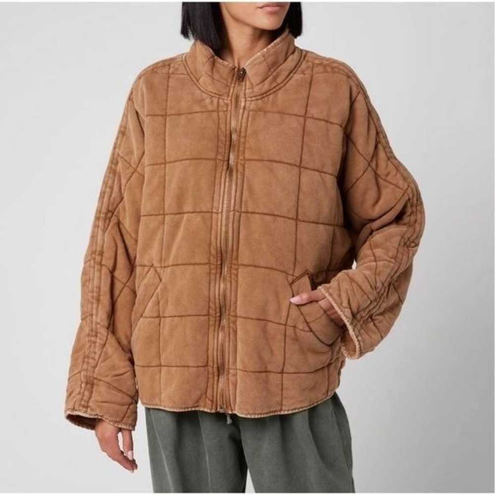 Free People XS oversized quilted dolman jacket in… - image 4