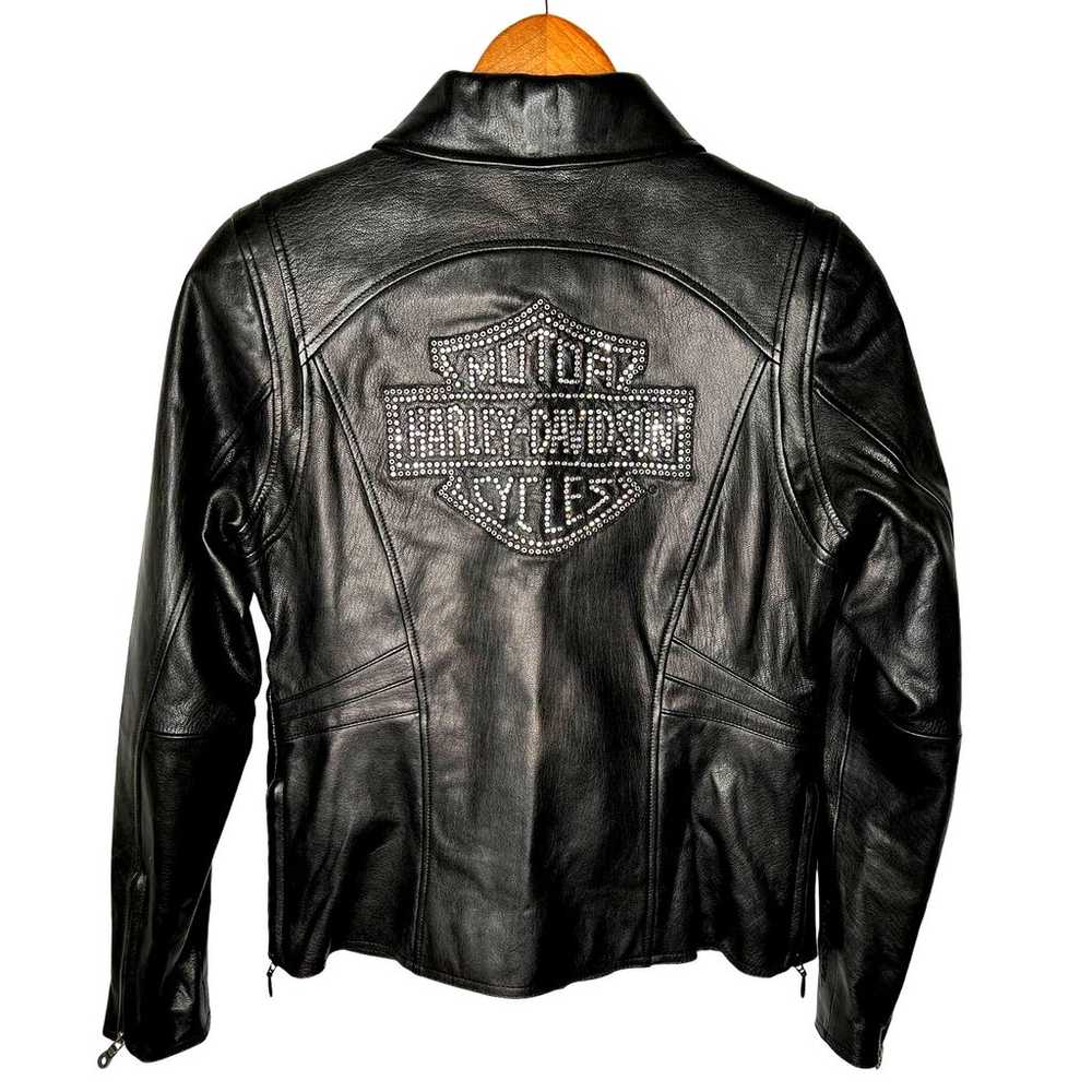 NEW! Harley Davidson Womans S Leather Moto Jacket… - image 1