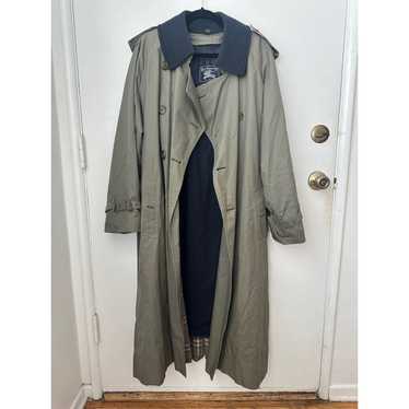Burberry Olive Green  Long Coat Size 38 Regular