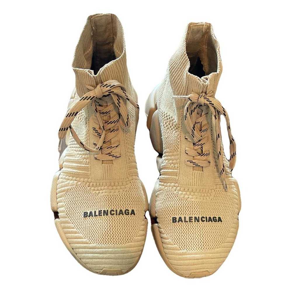 Balenciaga Speed Lace up cloth trainers - image 1
