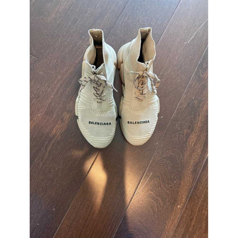 Balenciaga Speed Lace up cloth trainers - image 6