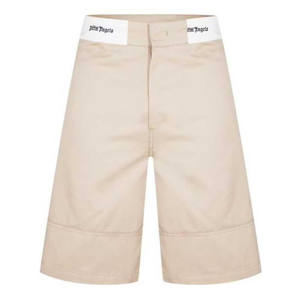 Palm Angels o1g2r1mq0524 Shorts in Beige & White - image 1