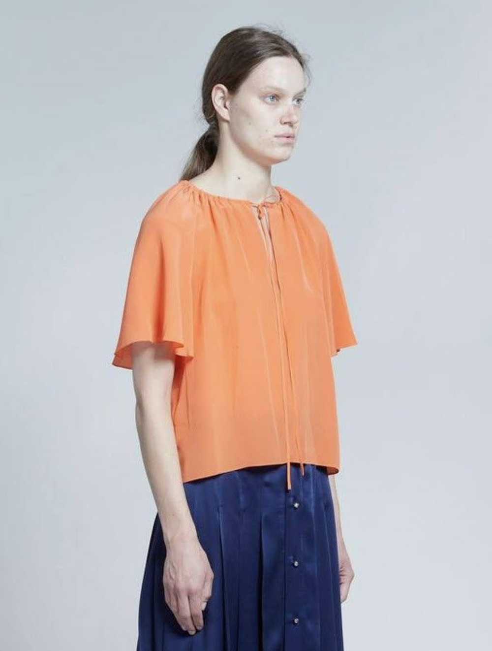 Marni o1w1db10524 Neck Silk Top in Orange - image 2