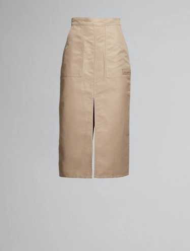 Marine o1w1db10524 Slit Midi Skirt in Brown