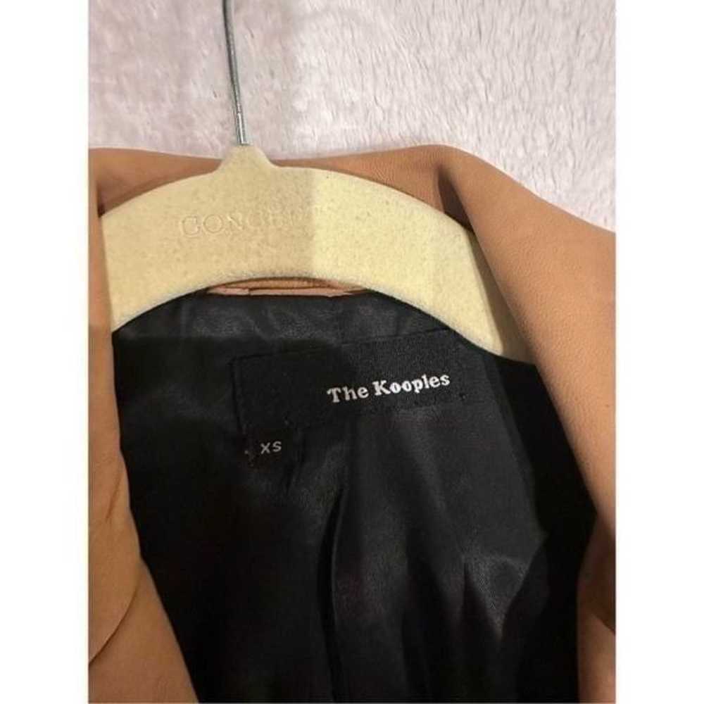The Kooples tan leather jacket size XS motor jack… - image 5