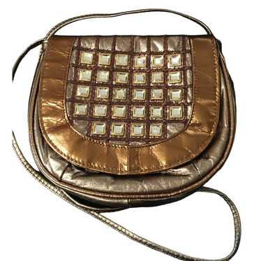 NWOT Vintage Samir Handbag Leather Gold, Bronze Me