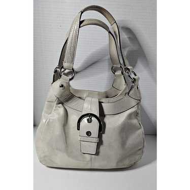 Coach Lynn Soho Leather Hobo Bag Champagne with L… - image 1
