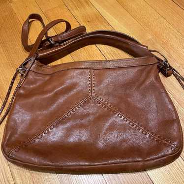 Tano For Barney’s Vintage Brown Leather Shoulder … - image 1