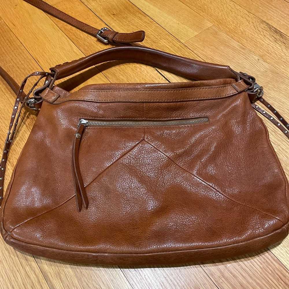 Tano For Barney’s Vintage Brown Leather Shoulder … - image 2