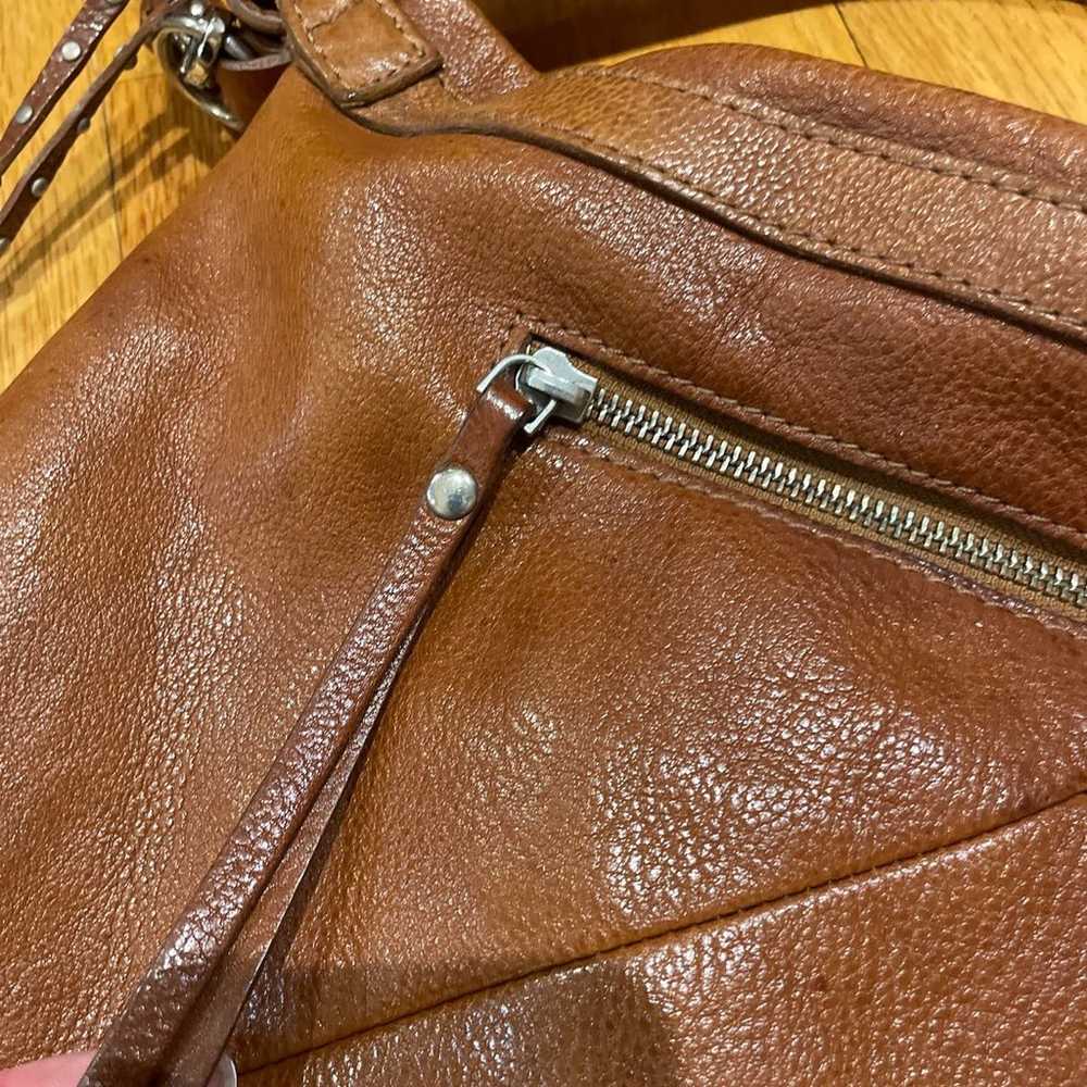 Tano For Barney’s Vintage Brown Leather Shoulder … - image 3