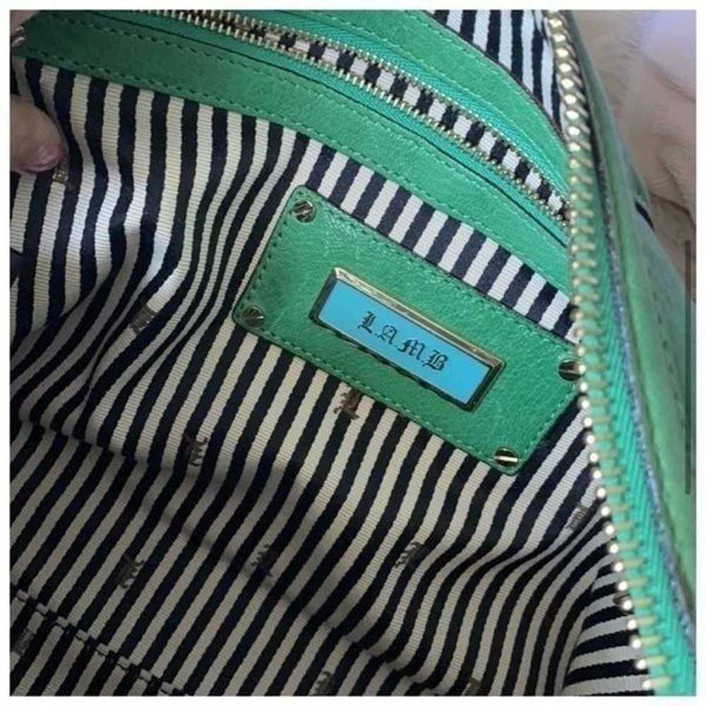LAMB green purse EUC vintage - image 5