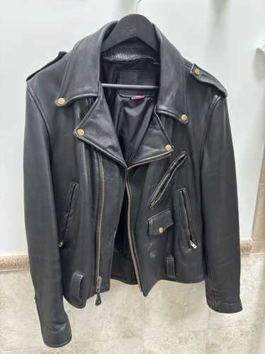 Branded Leather Vintage Branded Leather Biker Jack