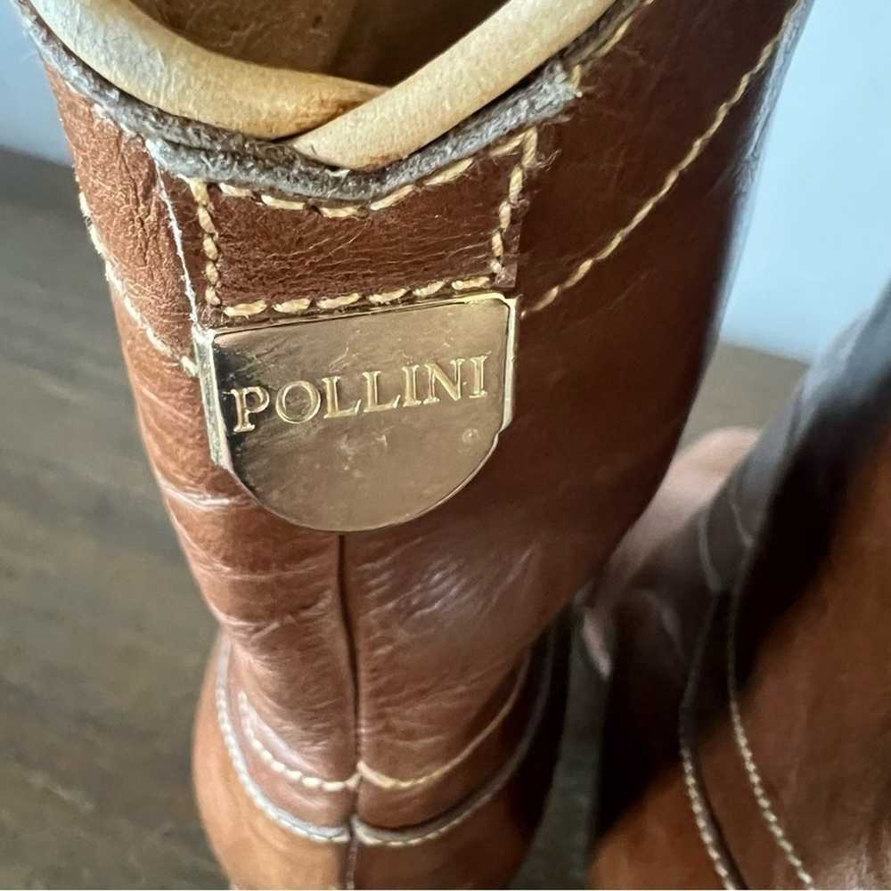 Pollini Italian Vero Cuoio Vintage High Heeled Co… - image 7