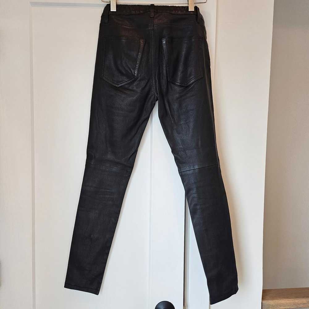 Iro Leather slim pants - image 2