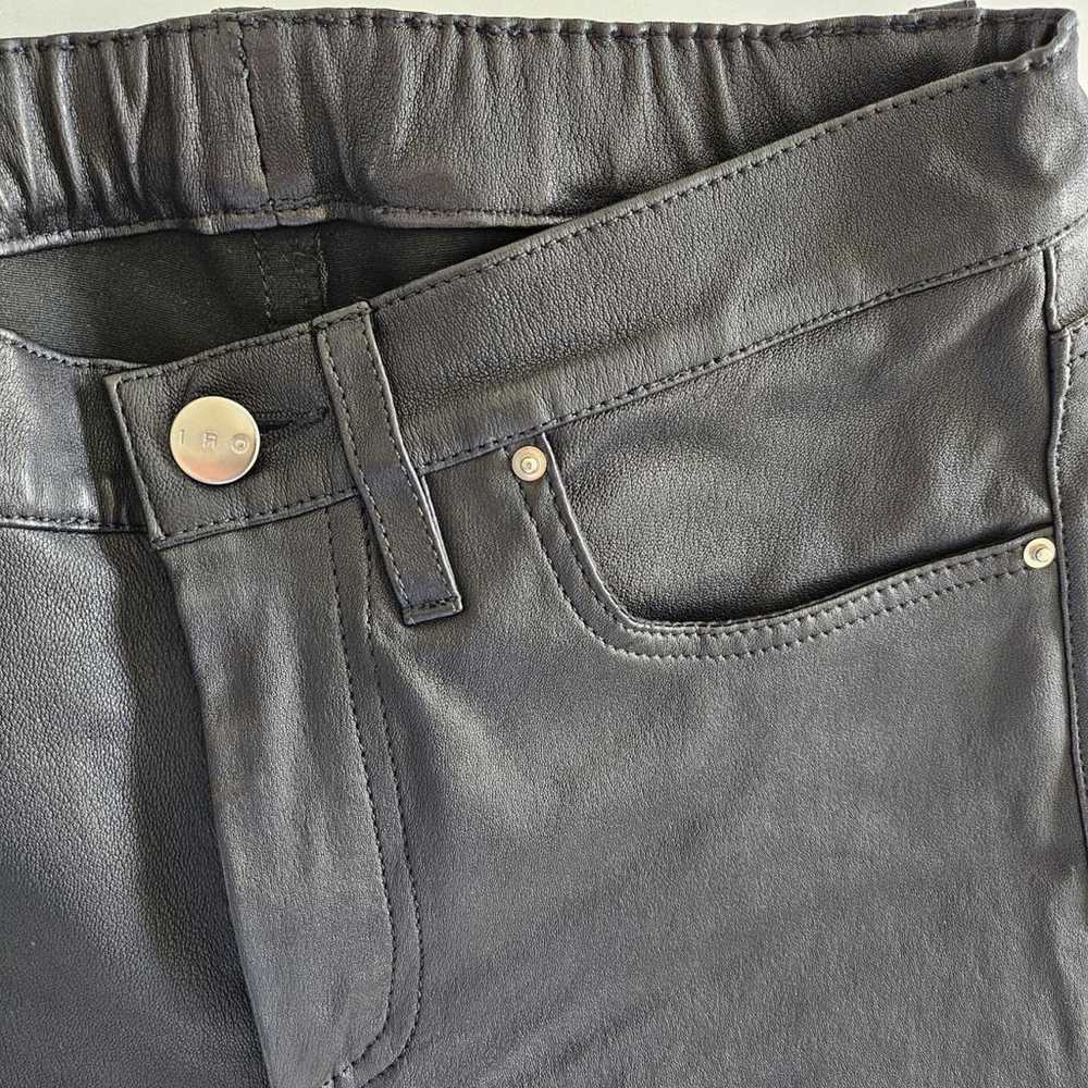 Iro Leather slim pants - image 3