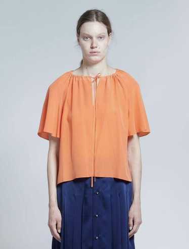 Marni o1w1db10524 Neck Silk Top in Orange