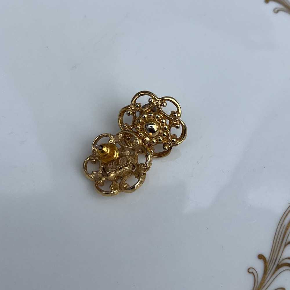 Vintage Goldtone Sarah Coventry earrings - image 3