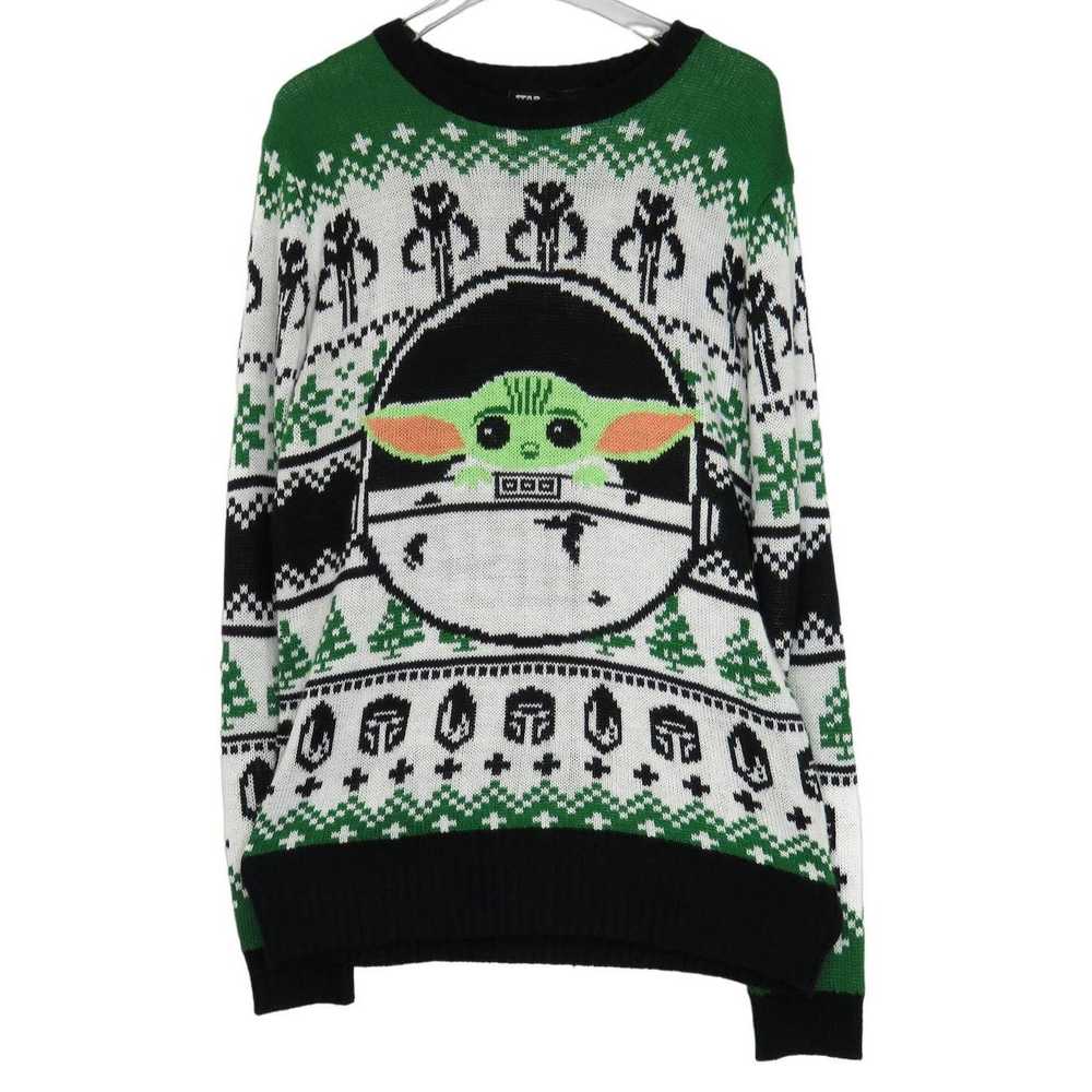 Star Wars Star Wars Baby Yoda Crewneck Knit Ugly … - image 1