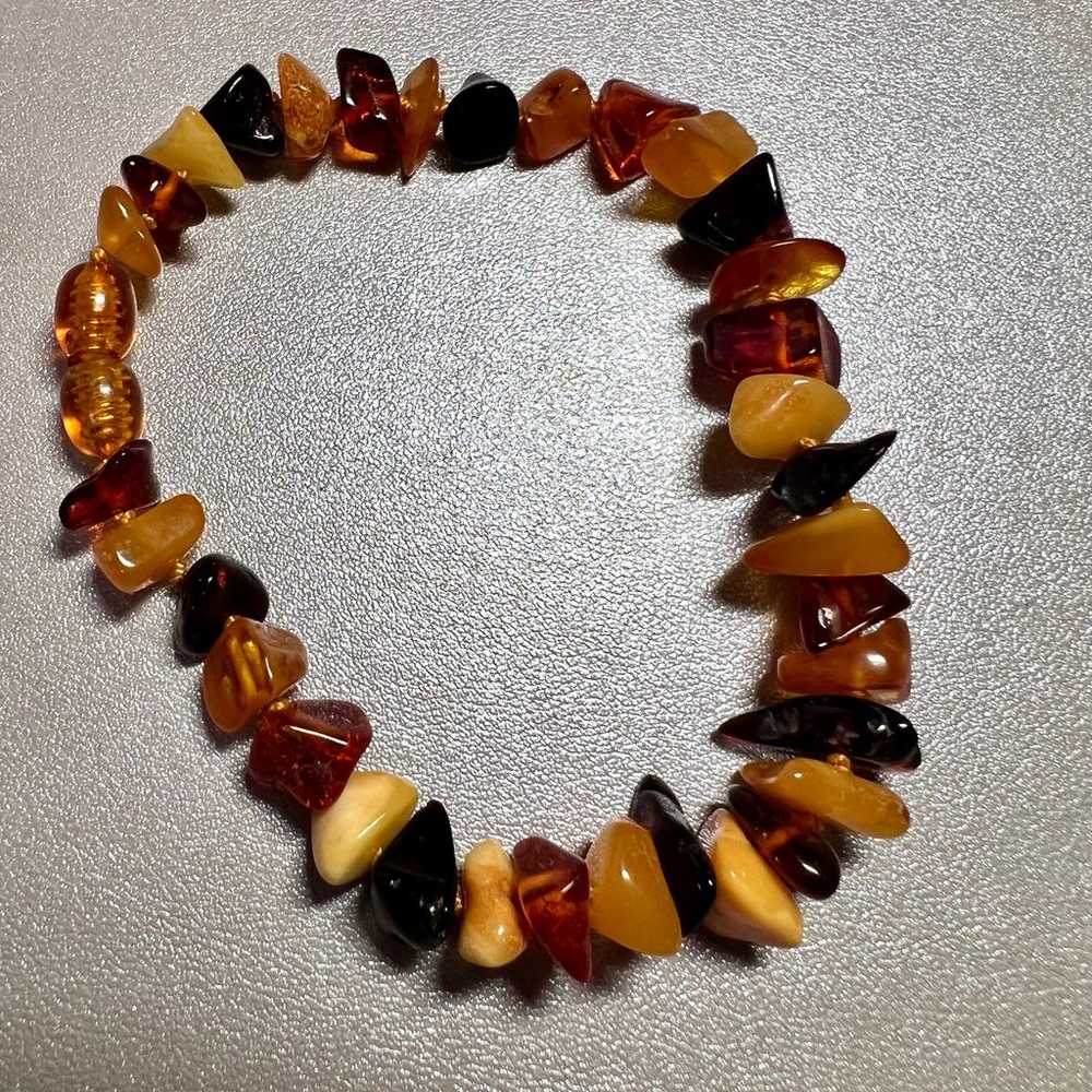 BALTIC AMBER CHIP BRACELET MULTI-COLOR - image 5