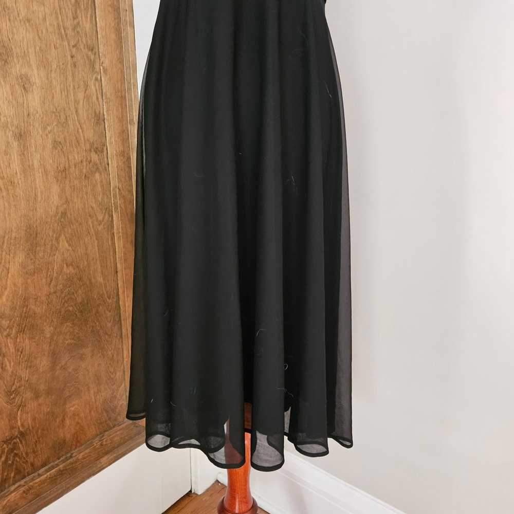 Vitnage y2k 90s black sheer halter top backless  … - image 3