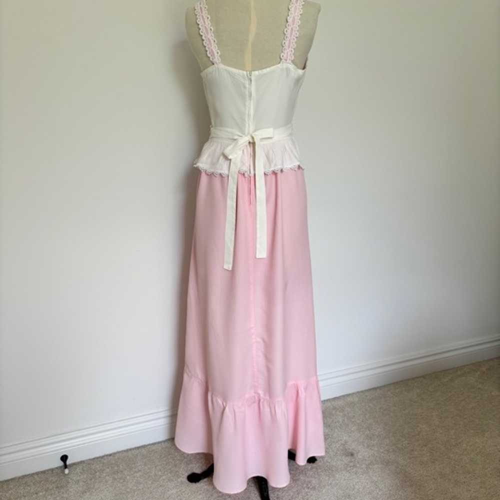 Vintage cottagecore long strappy dress - image 4